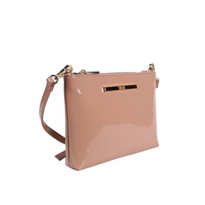 Bolsa Verniz Pequena Tag Nude