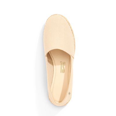 Espadrille Tecido Lona Bege
