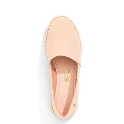 Espadrille Tecido Lona Rosa