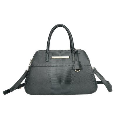 Bolsa Grande Couro Lizard Verde
