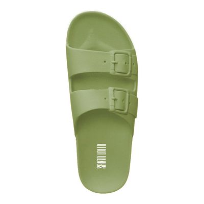 Slide Emborrachada Fivela Verde