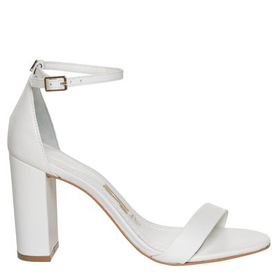 Sandália Salto Alto Grosso Branco