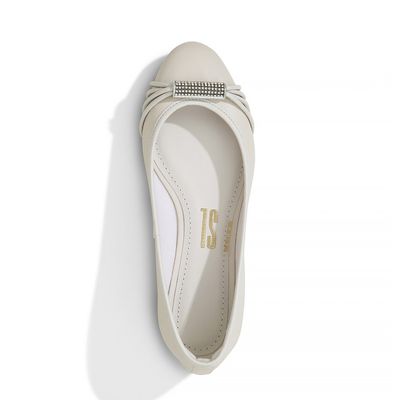 Sapatilha Santorine Strass Off White