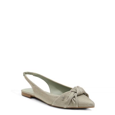 Sapatilha Slingback Malha Verde
