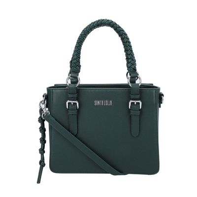 Bolsa Média Trançada Verde