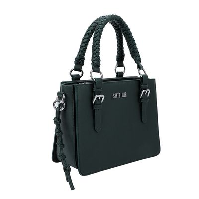 Bolsa Média Trançada Verde