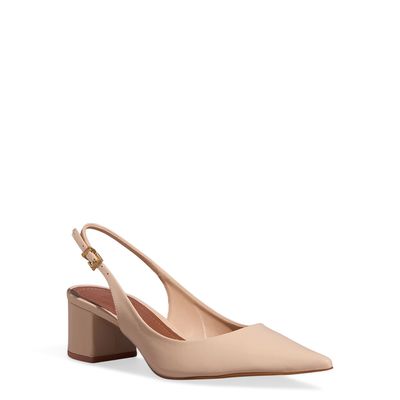 Scarpin Couro Confort New Sand