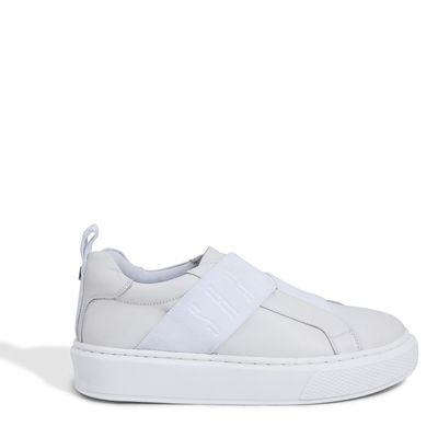 Tênis Flatform Faixa Branco