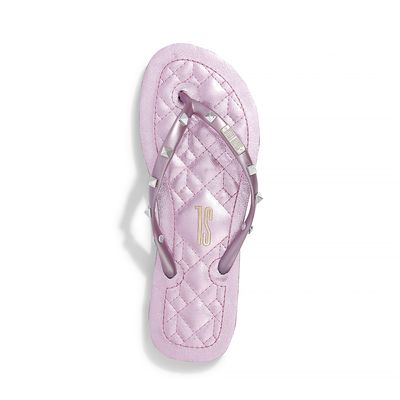 Chinelo Flip Flop Metalizada Rosa