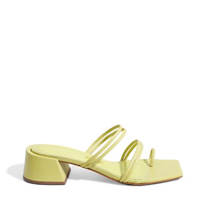 Mule Tiras Salto Bloco Verde