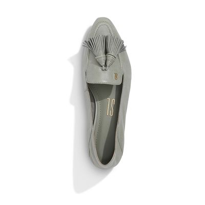 Mocassim Couro Tassel Verde