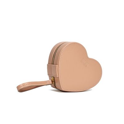 Porta Joias Coração Com Caixa Soft Rose Alça de Mão