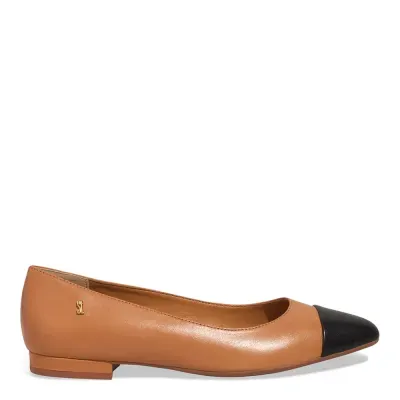 Sapatilha Couro Nobre Marrom E Preto