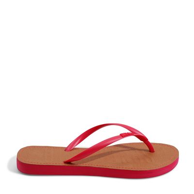 Flip Flop Borracha Pink e Bege