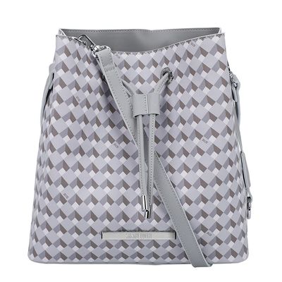 Bolsa Bucket Risco Cubos Cinza