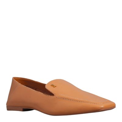 Mocassim Couro Nobre Soft Doce De Leite