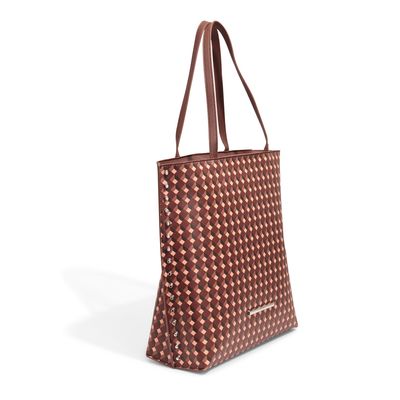 Bolsa Shopper Risco Cubos Marrom