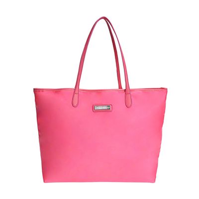 Bolsa Shopper Nylon Rosa Neon