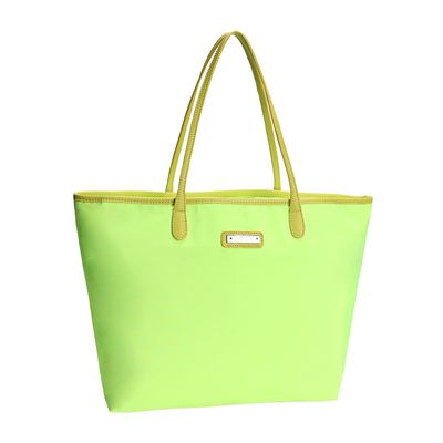 Bolsa Shopper Nylon Amarelo Neon