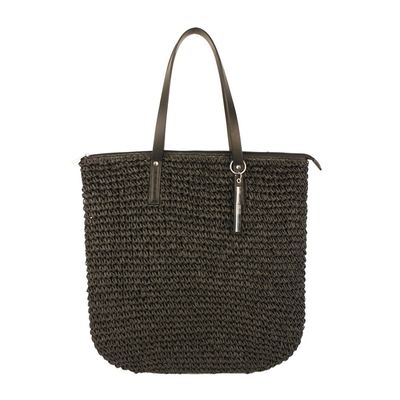 Bolsa Grande Tramado Preta