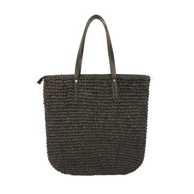 Bolsa Grande Tramado Preta