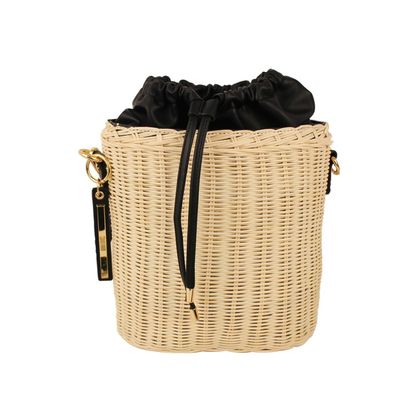 Bolsa Bucket Palha Preta
