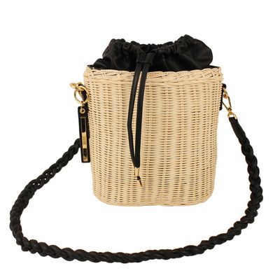 Bolsa Bucket Palha Preta