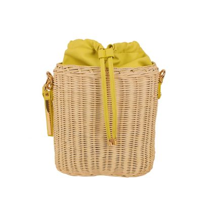 Bolsa Bucket Palha Verde Avocado