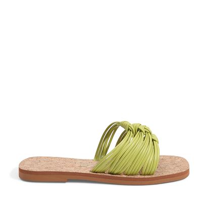 Rasteira Tira Nó Verde Avocado