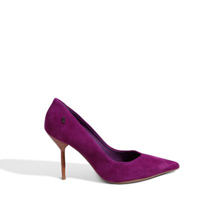 Scarpin Camurça Roxo