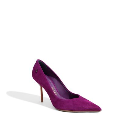 Scarpin Camurça Roxo
