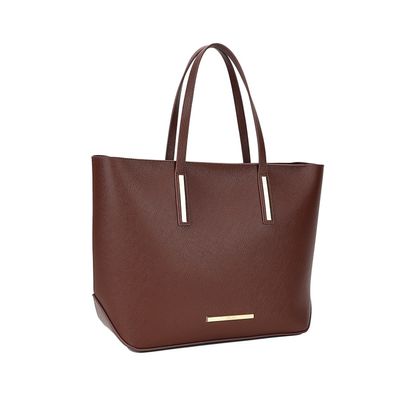 Bolsa Shopper Classic Tag Marrom