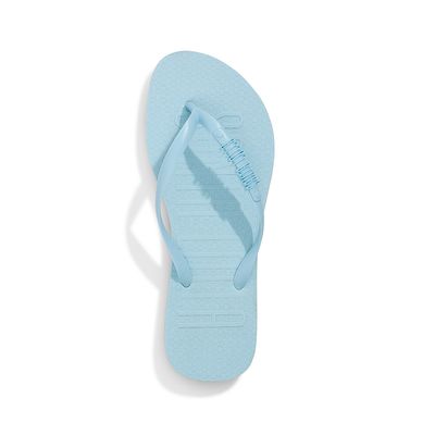 Flip Flop Borracha Azul Claro