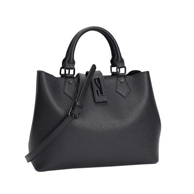Bolsa Shopper Botão Preta