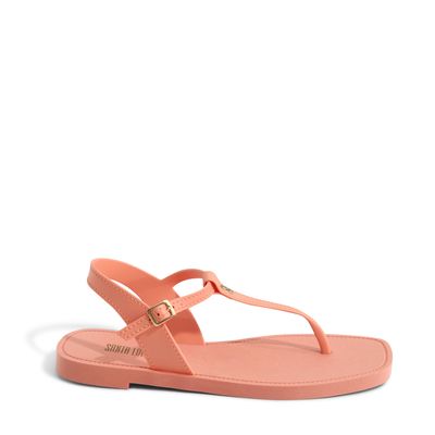 Rasteira Thong Borracha Laranja