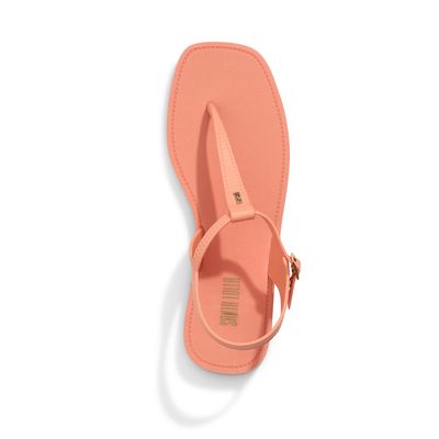 Rasteira Thong Borracha Laranja