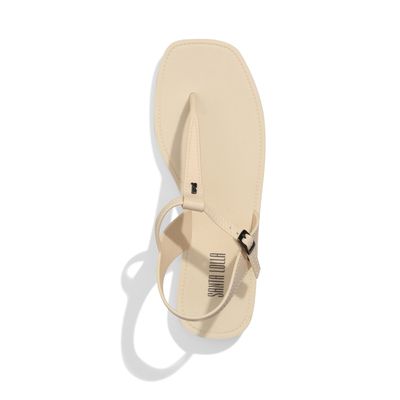Rasteira Thong Borracha Off White