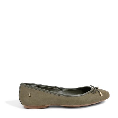 Sapatilha Suede Laço Verde