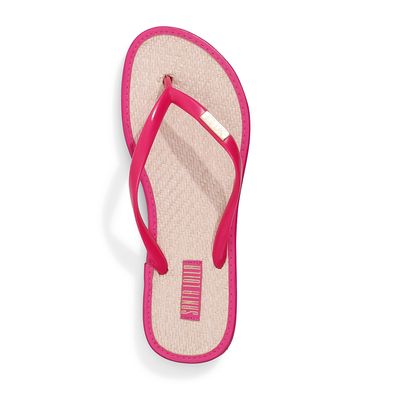 Flip Flop Palha Pink e Bege