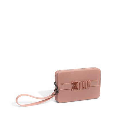 Clutch Emborrachada Rosa Claro