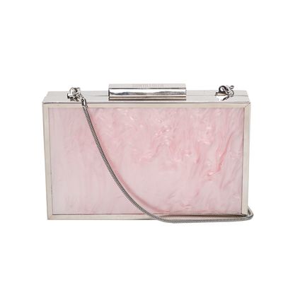 Clutch Metal Rosa Claro
