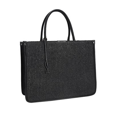 Bolsa Grande Palha Preta