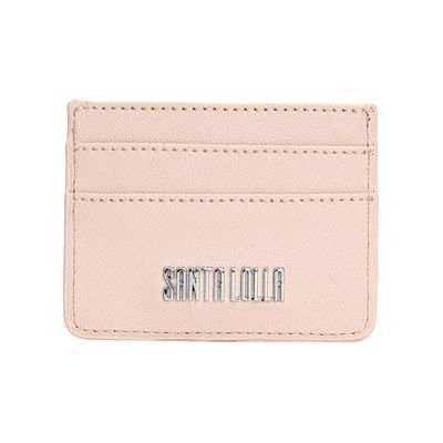 Porta Cartão Caviar Rebite Nude Rosado