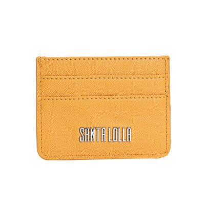 Porta Cartão Caviar Rebite Amarelo