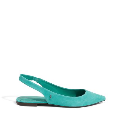 Sapatilha Acamurçada Slingback Verde
