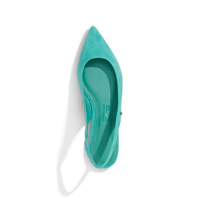Sapatilha Acamurçada Slingback Verde