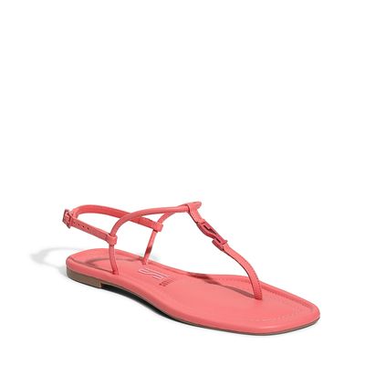 Rasteira Thong Tag Rosa