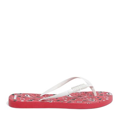 Flip Flop Borracha Bandana Vermelho