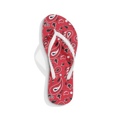 Flip Flop Borracha Bandana Vermelho