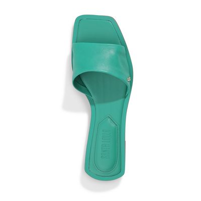 Rasteira Couro Soft Verde